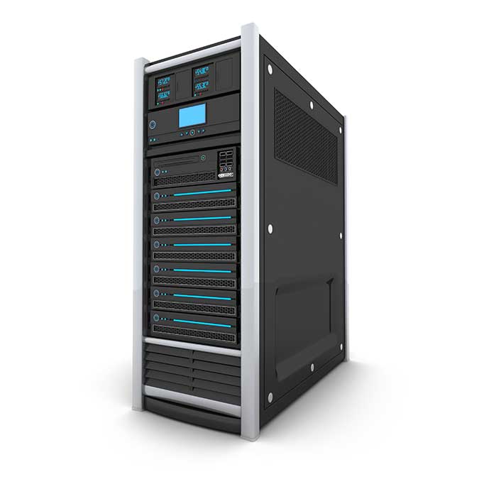 A server tower A server tower